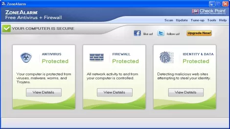 Free antivirus, firewall from Check Point
