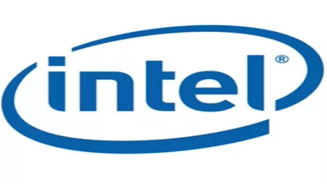 Intel logo blue