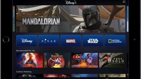 Disney on tablet