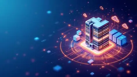 Australian office building with digital network connections it service management