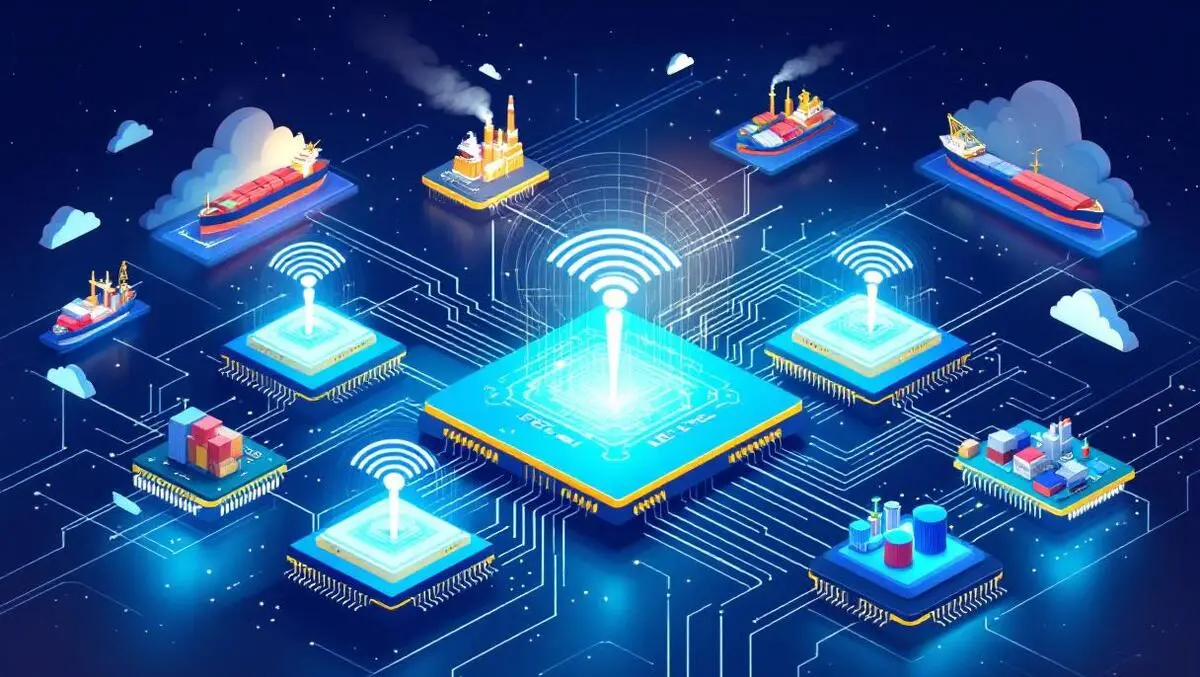 Interconnected electronic modules circuit boards antennae wireless global supply chains