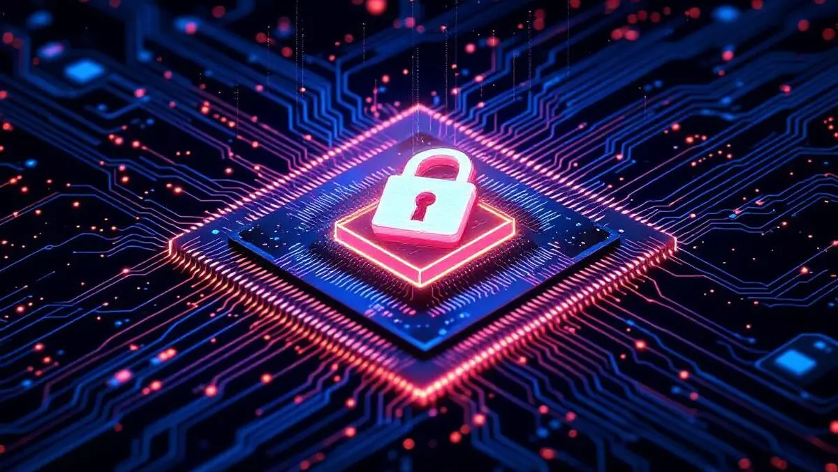 Silicon microchip circuitry secure digital lock quantum computing wave patterns