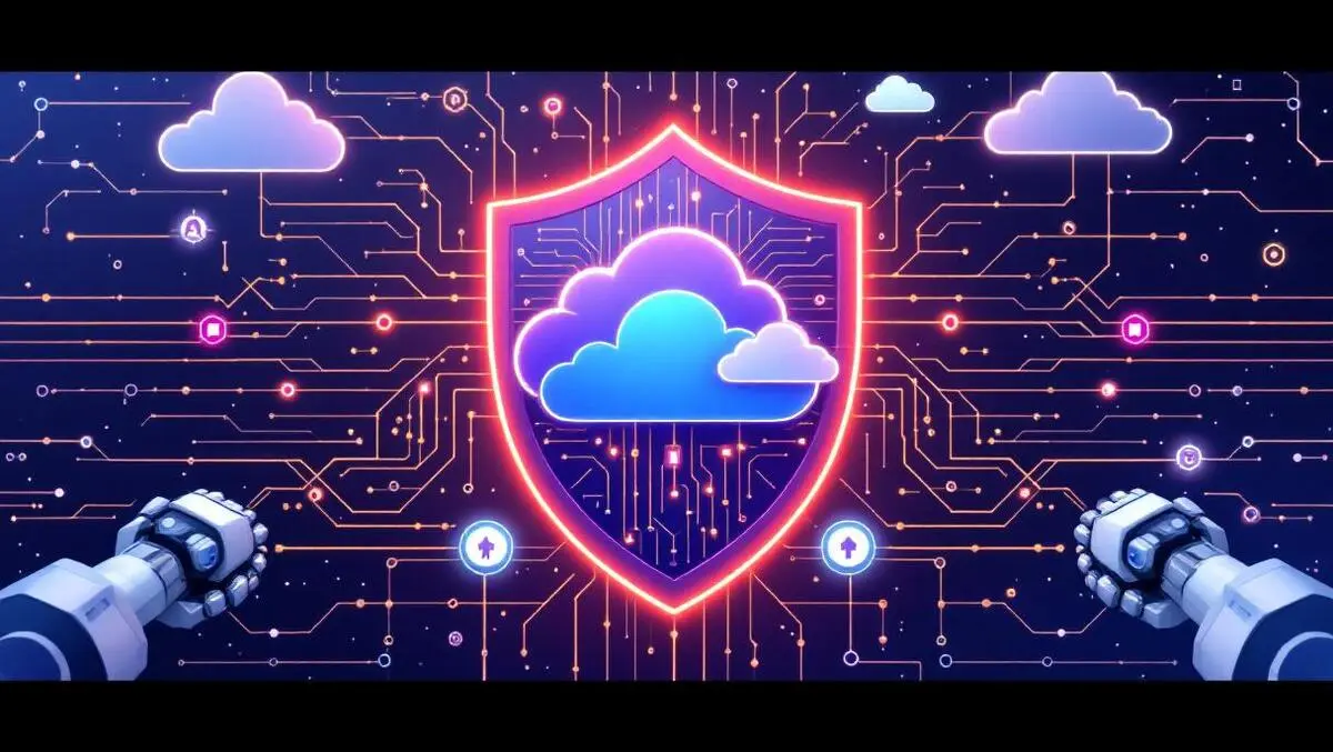 Shield cloud circuits robotic arms ai automation protecting digital data