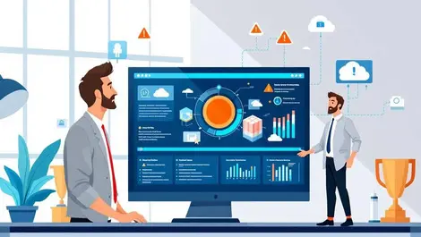 Cto reviewing enterprise dashboard third party software risk cloud