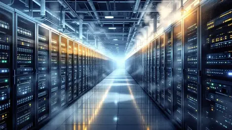 Hyperscale data center liquid cooled server racks energy efficient