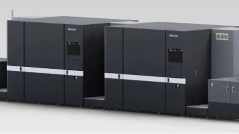 The ricoh pro  vc80000 high speed inkjet press
